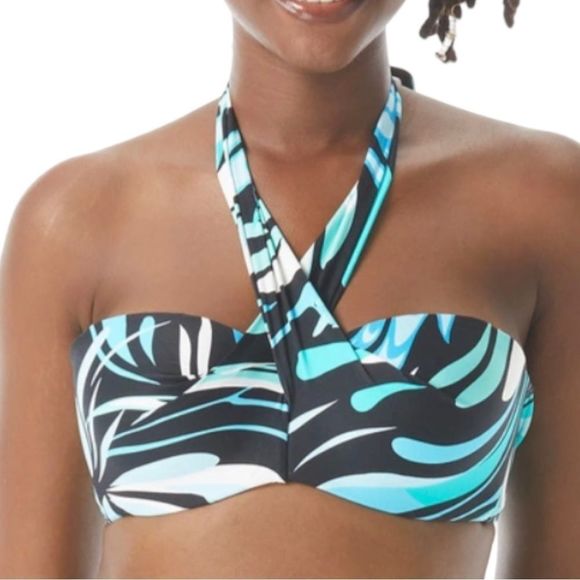 ☀️☀️☀️ Coco Reef CASSIS SWIRL 5 Way Styling Bikini Top w/Shirred Bikini Bottoms - Picture 5 of 16
